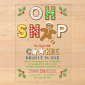 Oh Snap ! Invitation Anniversaire Gâteau au Gingem (Recto)