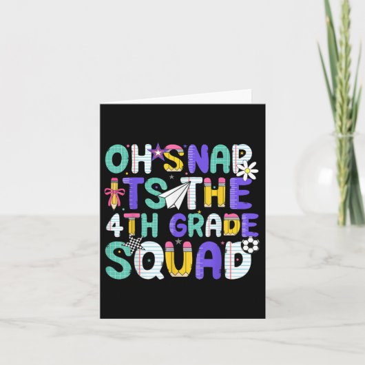 Oh snap is de vierde klasse squad terug naar SCH Kaart (Voorkant)