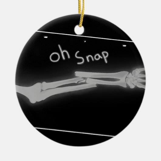 Oh Snap Keramisch Ornament (Voorkant)