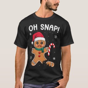 Oh Snap Kerst Kerstman Koek Bakken T-shirt