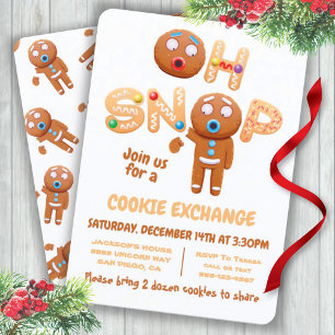 Oh Snap-kerstkoekje Exchange Gingerbrooman Kaart