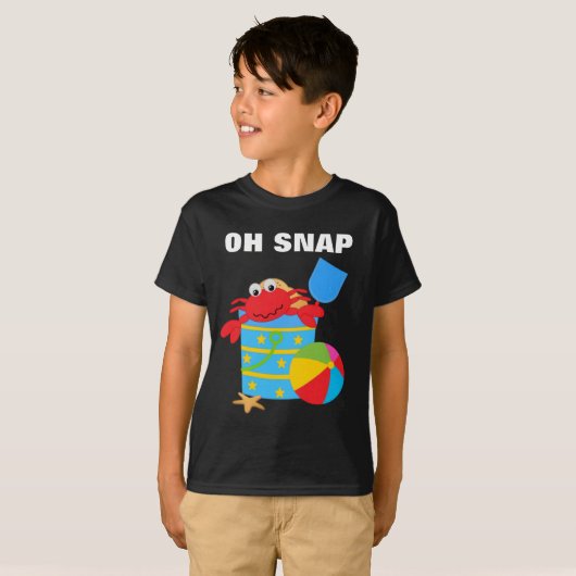 Oh Snap Kids' Hanes TAGLESS® T-Shirt (Devant entier)