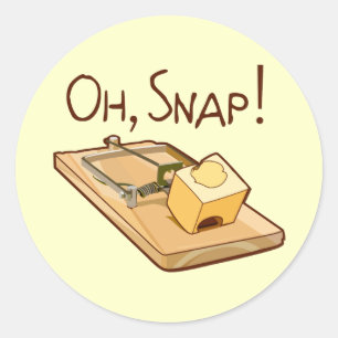Oh, Snap! Ronde Sticker