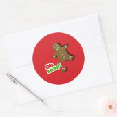 Oh Snap Ronde Sticker (Envelop)
