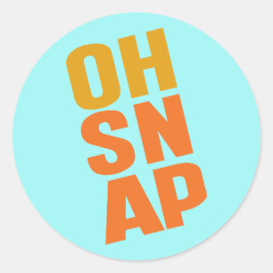 Oh Snap Ronde Sticker