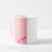 Oh, Snap! Roze en gele Mok (Voorkant links)