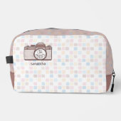 Oh, Snap ! Sac de toilette Caméra Pastel Brown (Recto)