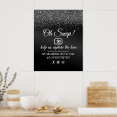 Oh Snap Social Media Tag Poster Parties scintillan (Cuisine)