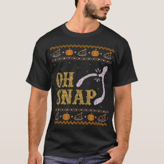 Oh Snap, Wishbone Ugly Thanksgiving Sweater T-Shir T-shirt