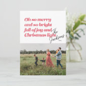 Oh So Joyeux Noël carte moderne (Debout devant)