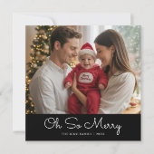 Oh So Joyeux Noël de famille Carte de voeux (Devant)