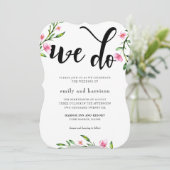 Oh So Lovely Typographie Faire-part de mariage (Debout devant)