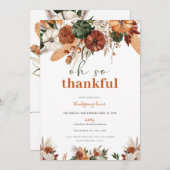 Oh So Thanksgiving Dîner Invitation (Devant / Derrière)