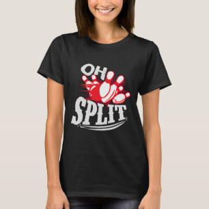 Oh Split! Grappige Bowling League T-shirt