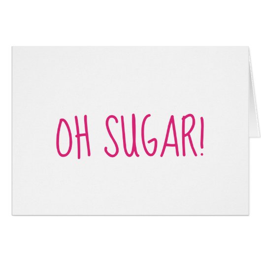 Oh Sugar oublié anniversaire / anniversaire rose (Devant horizontal)