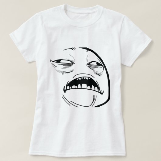 Oh Sweet Jesus denkt dat goed Rage Face Meme T-shirt (Design voorkant)