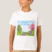 Oh Sweet Snoep Land en Cupcakes T-shirt (Voorkant)