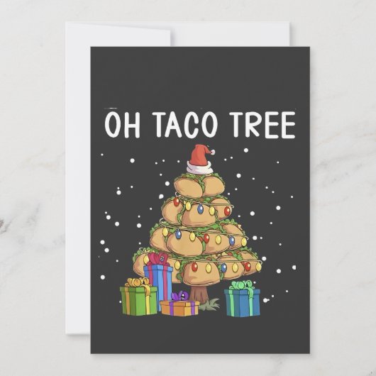 Oh Taco Boom Feestelijke Mexicaanse Eten Lelijke K Kaart (Voorkant)