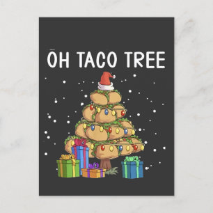 Oh Taco Tree Grappig Mexicaans eten Lelijke Kerst Aankondigingskaart