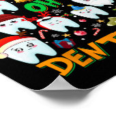 Oh Tandheelkundige Leuke Kerstboom Tandheelkundige Poster (Hoek)