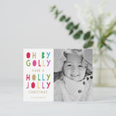 Oh van Golly | Feestdagen briefkaart (Staand voorkant)