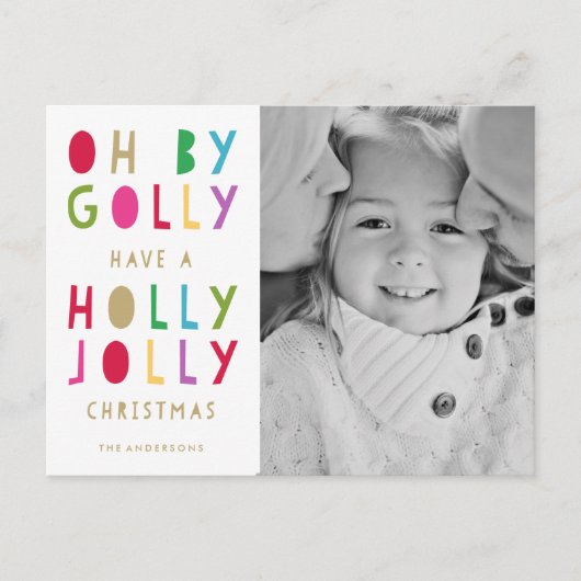 Oh van Golly | Feestdagen briefkaart (Voorkant)
