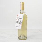 Oh venez tous, étiquette de bouteille de Noël pour (Incliné)