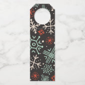 Oh venez tous, étiquette de bouteille de Noël pour (Dos)