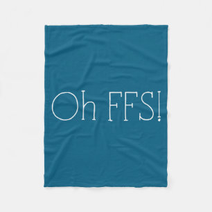 Oh verdomme! Grappige spreuk slogan sarcastisch Fleece Deken