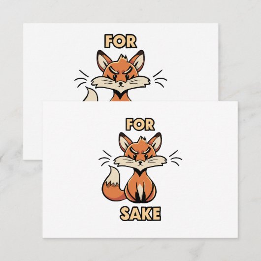 oh voor de vos (Voorkant / Achterkant)