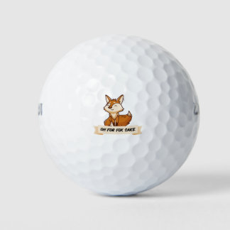 Oh voor de vossen. golfballen