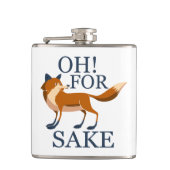Oh voor de vossen. heupfles (Voorkant)