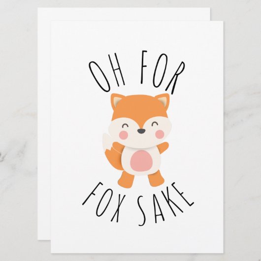 Oh voor Fox Sake (Voorkant / Achterkant)