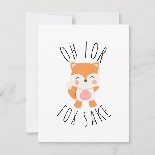 Oh voor Fox Sake (Voorkant)