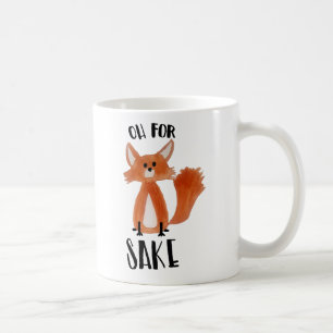 "Oh voor Fox Sake!" Mok met afbeelding Fox