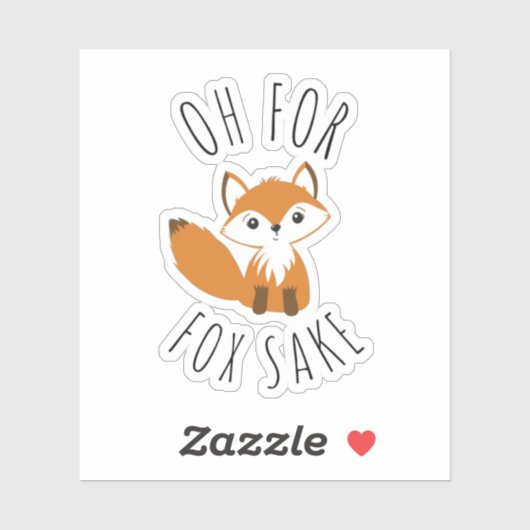 Oh voor Fox Sake Sticker (Vel)