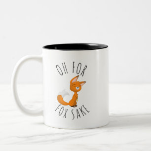 Oh voor Fox Sake  Tweekleurige Koffiemok
