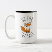 Oh voor Fox Sake Tweekleurige Koffiemok (Links)