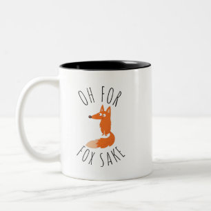 Oh voor Fox Sake Tweekleurige Koffiemok