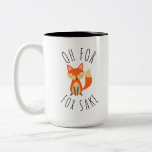Oh voor Fox Sake Tweekleurige Koffiemok