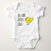 Oh voor Peeps Sake Schattige paashap Romper (Voorkant)