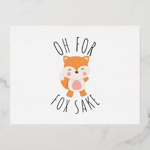 Oh voor Vos Sake Folie Feestdagen Briefkaart