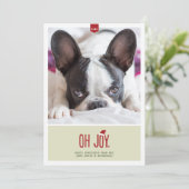 Oh Vreugde | de Grappige Kaart van de Foto van de (Staand voorkant)