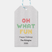 Oh Wat een feestkerst Cadeaulabel (Voorkant)