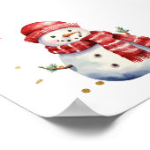 Oh wat een leuk eerste kerstfeest welkom poster (Hoek)