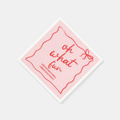 Oh wat een leuk handgetekend kerstfeest servet (Hoek)