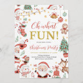 Oh wat een leuk kerstfeest kaart (Voorkant / Achterkant)