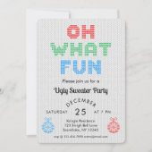 Oh wat een leuk lelijk kerstfeest kaart (Voorkant)