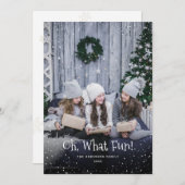 Oh, wat een leuke foto kerst vakantie Kaart (Voorkant / Achterkant)