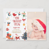 Oh wat een leuke foto verjaardag uitnodiging (Voorkant)